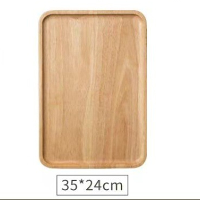 Natural wood color with polished finish, 35*24*2cm