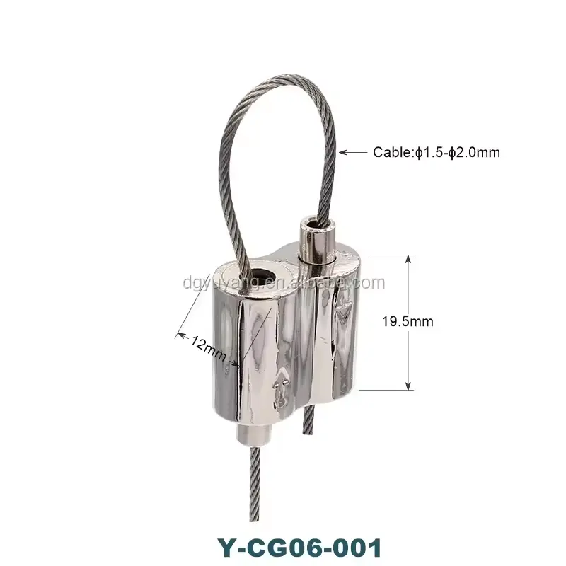 OEM на заказ, 1,5 мм, регулируемый зажим для кабеля, латунный кабельный зажим для подвешенного освещения