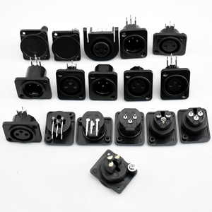 XLR Base Altavoz Conector Hembra Chasis Socket 3Pin Speak Powercon Hembra Panel Montado DC Jack - Product Image 3