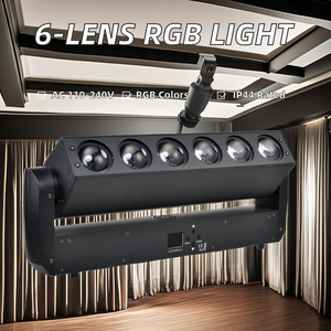 LED 6-Eyes lazer ışığı 6 adet * 40W işın konser etkisi UV renk spot DMX512 kontrol - Product Image 3