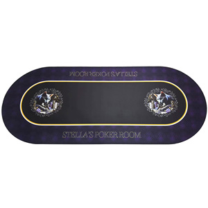 定制刻字扑克桌垫1877毫米毛毡，带防滑橡胶底座 - Product Image 5