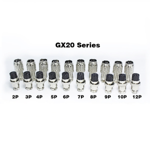 公母GX系列GX12 GX16 GX20 GX-16 2 5 7针2针3针4针5针6针9针反向航空插头插座电缆连接器 - Product Image 6