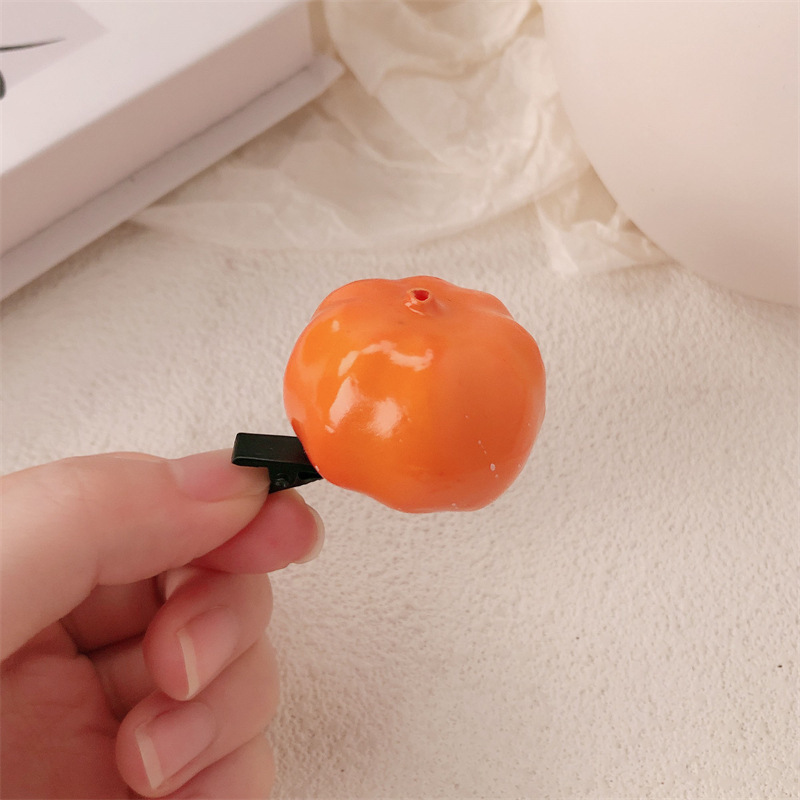 fermaglio per capelli color zucca 6638