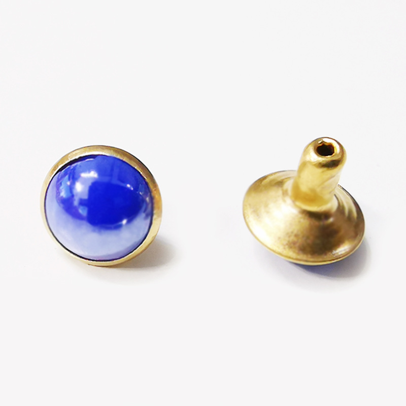 Clou oeil de chat 7.5mm avec manche bleu royal