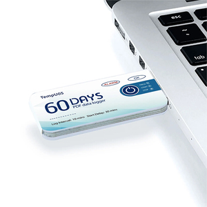 Disposable TempU05 Single Usb <strong>Temperature</strong> Humidity Chart <strong>Data</strong> <strong>Logger</strong> PDF Report <strong>Temperature</strong> Recorder for Cold Chain - Product Image 1