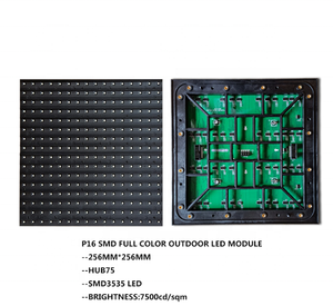 P16 açık RGB tam renkli Led ekran modülü kurulu paneli fiyat 256mm X 256mm - Product Image 2