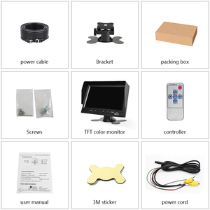 ZYX OEM 4CH AV/CVBS 4 CH Quad 9 otobüs ters monitör desteği 4 CVBS Analog kameralar - Product Image 5