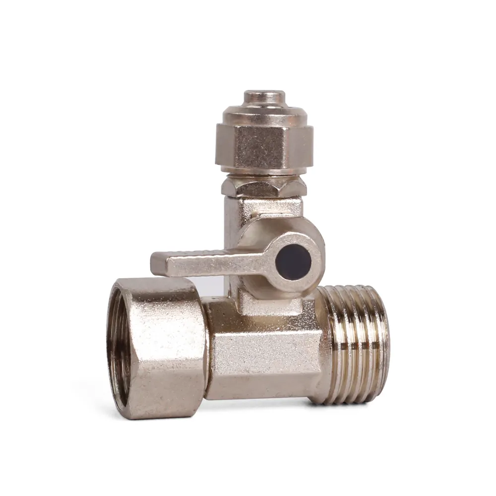 MSQ 3' Three Way Small Mini Ball Valve Zinc alloy Water Purifier Accessories Connector Water Purification Ball Valve