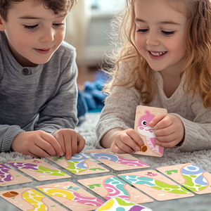 Wholesale Kids Board Game Snake Chain <strong>Challenge</strong> Color <strong>Matching</strong> Images Puzzle Toy Hand-Eye Coordination Thinking Exercising Toy - Product Image 1
