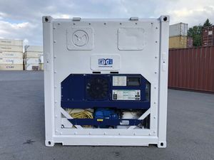 Soğuk depolama et palet düz zemin yan kapı 40 Feet soğutmalı konteyner çelik soğutuculu konteyner rampalar ile - Product Image 3