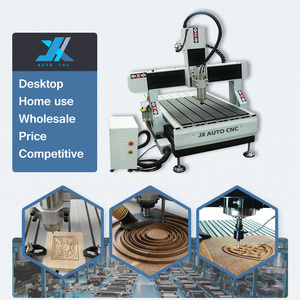 JX Acrílico Placas MDF PVC Alumínio 6090 Publicidade Desktop Mini CNC Router Máquina
