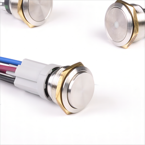 19/22mm <strong>Button</strong> Symbols Customizable IP67 Stainless Steel Metal Push <strong>Button</strong> Switch <strong>with</strong> Wire LED Illuminate - Product Image 5