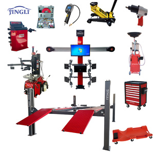 Elevador de coche 4T 5T 10T 15T 4 Post con cambiador de neumáticos y equilibrador de ruedas Juego completo Equipo de alineación de ruedas 3D para talleres de automóviles