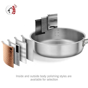 Toptan özelleştirilebilir 7 parça 3-Ply fabrika paslanmaz çelik indüksiyon tencere seti pişirme tencere ile <span class=keywords><strong>S</strong></span>/<span class=keywords><strong>S</strong></span> kapak