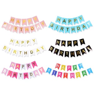 Banderines colgantes con letras estampadas, banderines triangulares para fiestas y celebraciones - Product Image 1