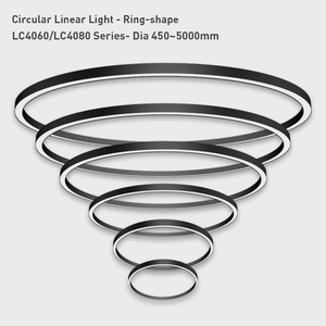 Hlinear L4060-C-U-D450 doğrudan ve dolaylı serisi daire ışık askıya halka avize LED yukarı ve aşağı aydınlatma Luminria dairesel - Product Image 6