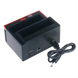 Fabrika OEM çok fonksiyonlu çift Bay Sata 2.5 3.5 inç USB2.0 IDE/SATA harici HDD sabit disk yerleştirme istasyonu kart okuyucu HUB - Product Image 3