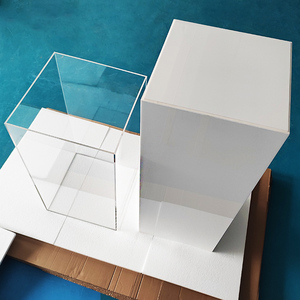 Bán buôn lớn rõ ràng <span class=keywords><strong>Acrylic</strong></span> hiển thị trường hợp với trắng bệ plinth tùy chỉnh retangular <span class=keywords><strong>Acrylic</strong></span> hiển thị tủ cho Bảo tàng - Product Image 4