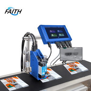 Faith Cheap TIJインクジェットプリンター 7インチタッチスクリーン 12.7mmシングルヘッド 工業用インクジェット日付印字機 プラスチックバッグ用 - Product Image 1