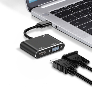 オスUSB3.0からメスVGAメスH.D.M.I、3.5mm補助コンバーターケーブルアダプター1080P-USBアダプター (コンピュータープロジェクター用) - Product Image 4