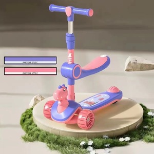 Çocuk üç tekerlekli Scooter 1-3-6-8-Year-Old akıllı sensör tipi çocuklar için pedallı araba ve erkek ve kızlar için kaygan sürüş - Product Image 3
