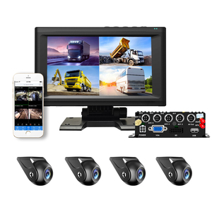 4G WiFi全球定位系统ADAS DMS AI系统7英寸1080P 4通道DVR学校/公共汽车/卡车黑匣子，带车辆后视仪表板凸轮 - Product Image 1