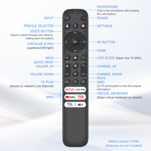 Wholesale Smart TV <strong>Remote</strong> Control New RC813 Universal Voice <strong>Remote</strong> with Anti-Shock Function Plastic Material for TCL Android - Product Image 6