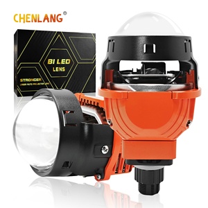 Chenlang หลอดไฟสูง9-16V ขนาด2.5นิ้ว, 75W ลำแสงต่ำ65W 6500K Bi-LED โปรเจคเตอร์เลนส์ LED ไฟหน้า RD LHD แบนสำหรับรถยนต์ - Product Image 1