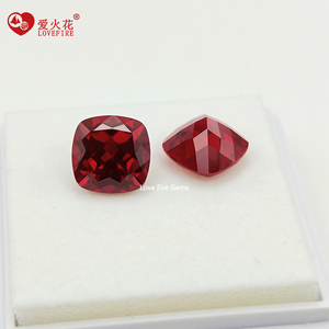 Prezzo sintetico del rubino da laboratorio per carato a forma di cuscino di pietre preziose a forma di piccione rosso rubino in pietra naturale da laboratorio - Product Image 3