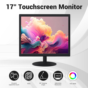 17 "スクエア1280x1024 10ポイントマルチタッチスクリーンモニターVESA壁取り付け可能PCタッチモニターPC POSマシン用 - Product Image 2