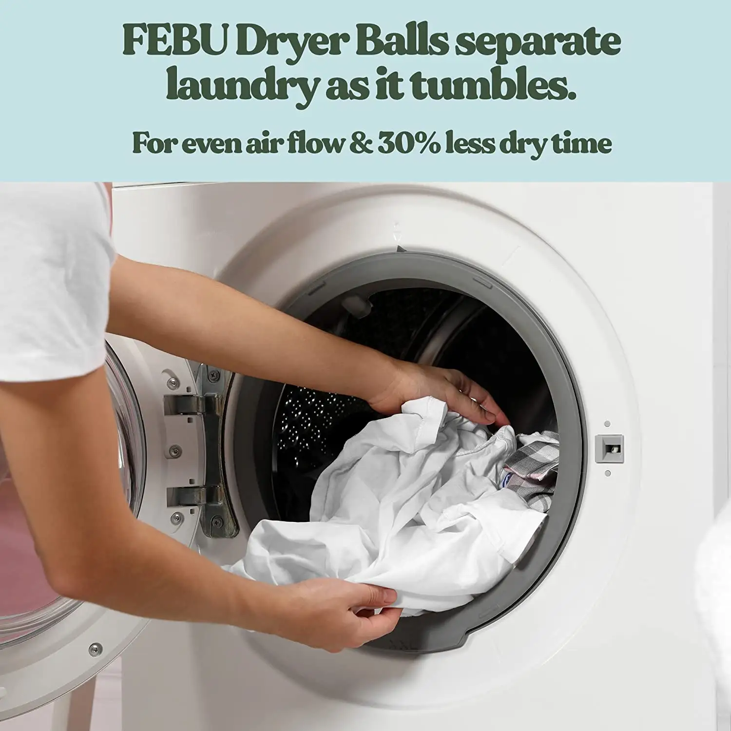 Organik yün kurutma topları üst satıcı en çok satan ürünler 2024 için abd'de özel etiket çamaşır yıkama makinesi yeni trend