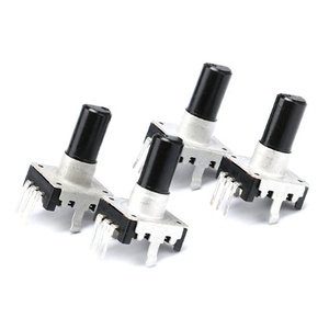 5 Stück/Los 360-Grad-Drehgeber EC12 RE12 Audio-Encoder-Codierung 5Pin 24 Position mit Druckknopf schalter Griff länge 15MM - Product Image 5