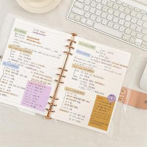 X821 all'ingrosso carino Mini Journal <span class=keywords><strong>in</strong></span> Pvc trasparente Organizer A5 A6 A7 Custom cuoio Pu Loose <span class=keywords><strong>Notebook</strong></span>