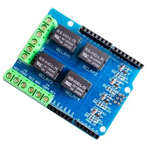 Benutzer definiertes 4-Kanal-5-V-Relaisabschirmungsmodul, Relais-Erweiterungs karte für Vierkanal-Relais-Steuer platine für Arduino für R3 Mega 2560