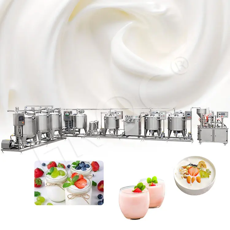 Equipo de elaboración de yogur HNOC, máquina industrial de proceso lácteo para yogur de formación pequeña y mediana