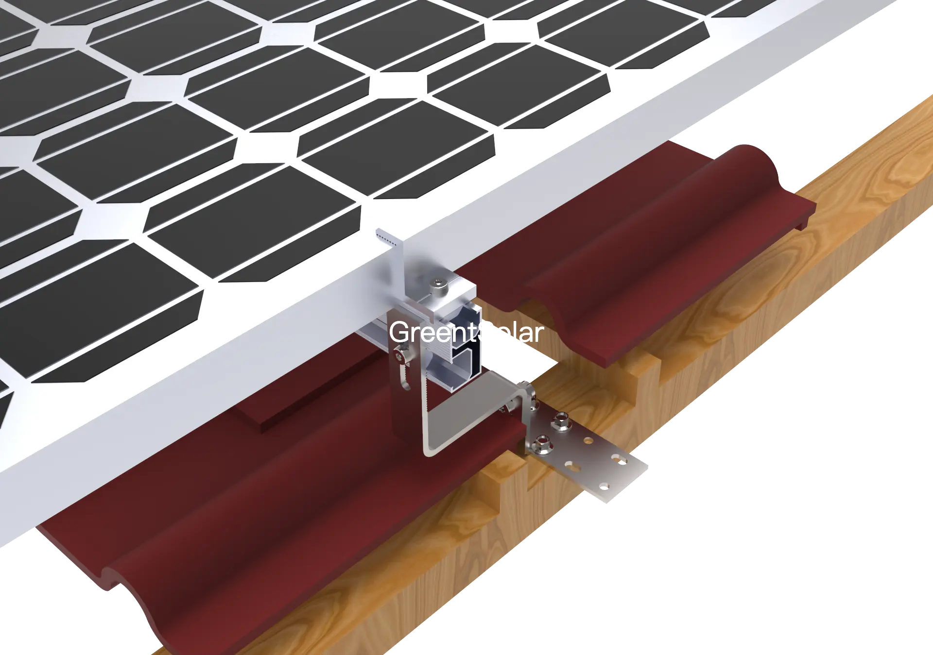 90 Degree Universal For Solar Panels Mounting Roof Anchor Adjustable Ceramic Slate Tile Hook Bracket Solar Tile Roof Hook