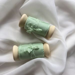 奢华真丝哈博泰丝带透明饰面磨损边缘领结优雅礼品包装厂家直销