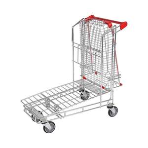 Toptan düz arabası katlanmış sepeti katlanabilir el platformu sepeti hareketli arabası endüstriyel arabası itme sepeti - Product Image 6