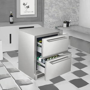 24 "lưu trữ ngoài trời ngành công nghiệp bán buôn hot-bán thép không gỉ đồ uống Tủ đông với 2 ngăn kéo - Product Image 4