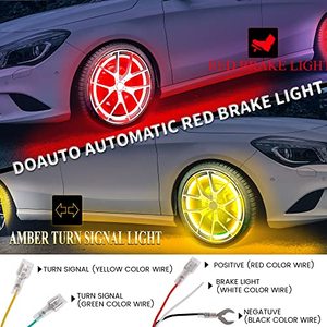 LED rüya kovalayan renkler L/R dönüş sinyali ve fren arka işık 2-row jant RF/APP akış neon şerit ışık dekorasyonu kiti - Product Image 3