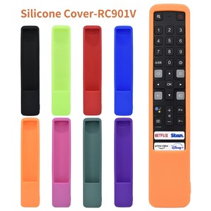 TCL TV uzaktan RC901V FMRD/FMR1/FMR8 yıkanabilir darbeye dayanıklı cilt dostu uzaktan kapak için koruyucu silikon kılıf - Product Image 4