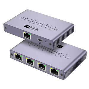 Divisor de cable de red Gigabit de uno a cuatro con función POE Extensión de interruptor de red RJ45 para acceso simultáneo a Internet
