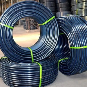 <strong>16mm</strong>-63mm Black <strong>HDPE</strong> Flexible Irrigation Pipe Roll SDR11 Polyethylene PE Pipe Socket Welding Connection for Water Applications