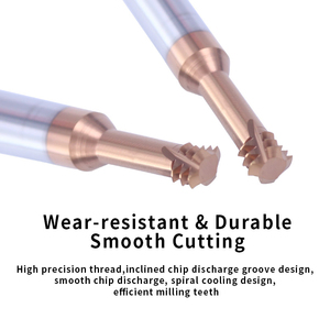 UNC Coarse Teeth <strong>1</strong>/<strong>4</strong>&quot;-20 Factory Direct Selling Three Tooth American System Coated Milling <strong>Cutter</strong> Carbide Milling <strong>Cutter</strong> - Product Image 6