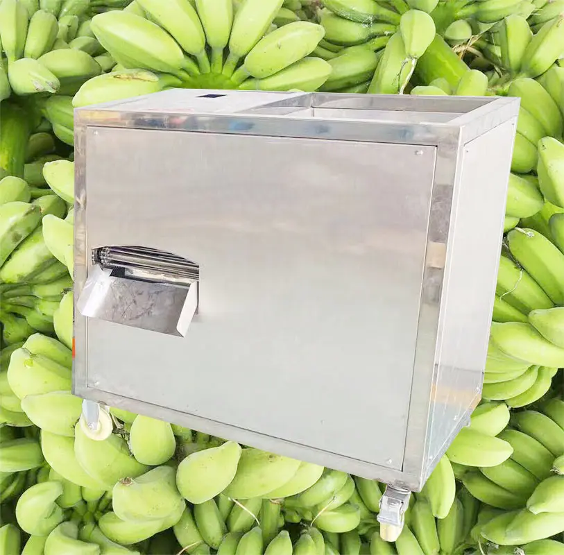 Usine plantain peler vert inde Cavendish banane machine à éplucher la peau de plantain crue machine à éplucher