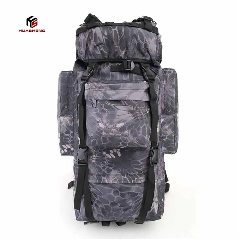 Bolsa de camuflaje táctica impermeable de gran capacidad de 65L/100L para caza, Camping, senderismo, escalada, entrenamiento de campo, mochila de supervivencia