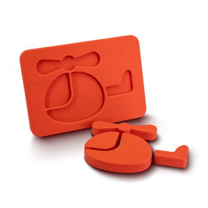 Chịu nhiệt Silicone máy bay trực thăng hình dạng Montessori học tập câu đố đồ chơi cho trẻ em, trẻ mới biết đi, trẻ sơ sinh BPA FREE bé Teether đồ chơi - Product Image 2