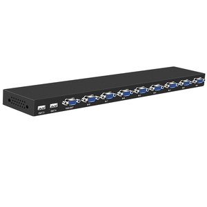 FJGEAR FJ-810UK-M 8端口VGA Kvm视频交换机8进1出1920*1080分辨率VGA USB2.0 KVM交换机，带桌面控制器 - Product Image 4