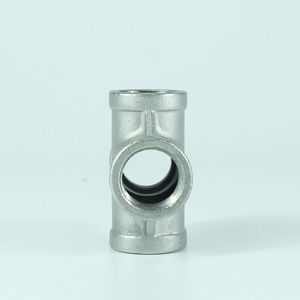 DKV paslanmaz çelik ss304 ss316 boru tesisat 4 yollu tees dövme kadın konu bsp çapraz - Product Image 5