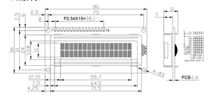 <strong>LCD1602</strong> Blue Backlight Character <strong>LCD</strong> <strong>Module</strong> 1602A 5V Yellow-Green Screen 16x2 <strong>LCD</strong> <strong>Display</strong> <strong>Module</strong> - Product Image 3